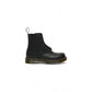 Black Leather Lace-Up Boots