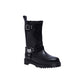 Black Leather Lace-Up Boots