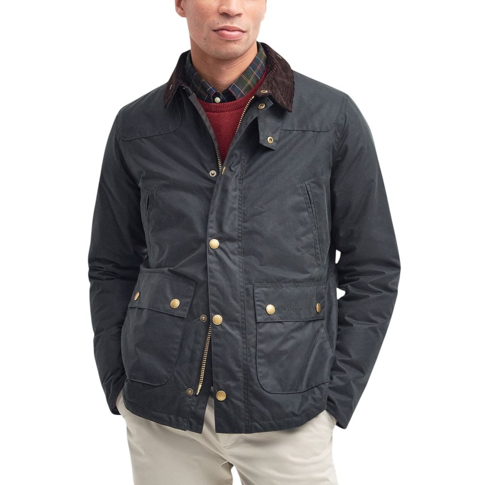 Gray Cotton Shell Jacket