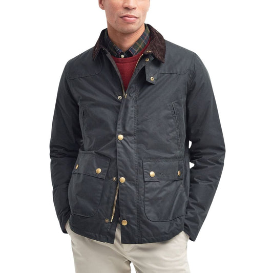 Gray Cotton Full-Length Jacket