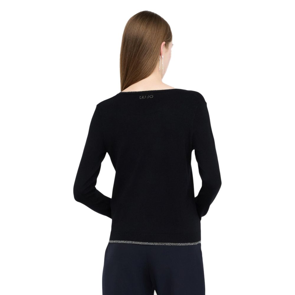 Black Textile Cardigan