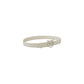White Leather Regular Belt