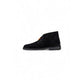 Black Suede Leather Lace-Up Boots
