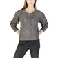 Gray Marabou Sweatshirt
