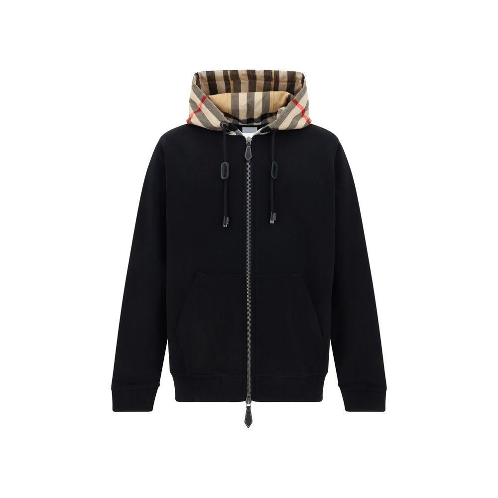 Black Cotton Sweatshirt