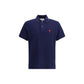 Blue Cotton Polo Shirt