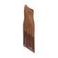 Brown Polyester Casual Dress