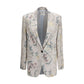 Multicolor Viscose Full-Length Jacket