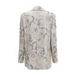 Multicolor Viscose Full-Length Jacket