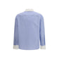Blue Cotton Pattern Shirt