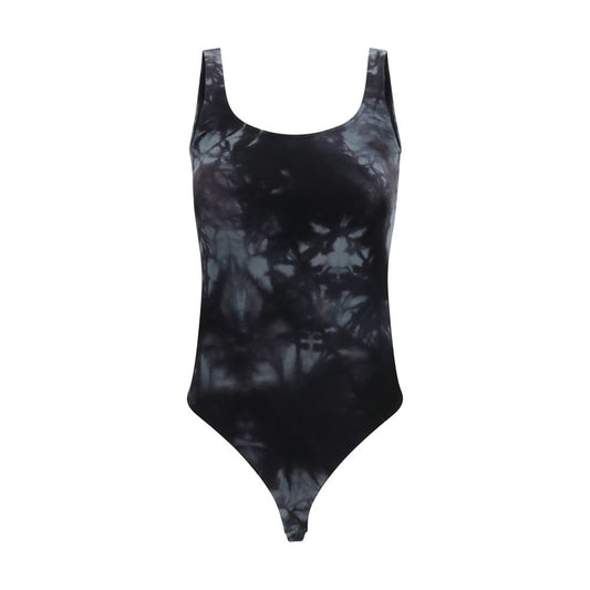 Black Cotton Bodysuit