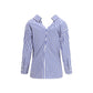 Blue Cotton Pattern Shirt