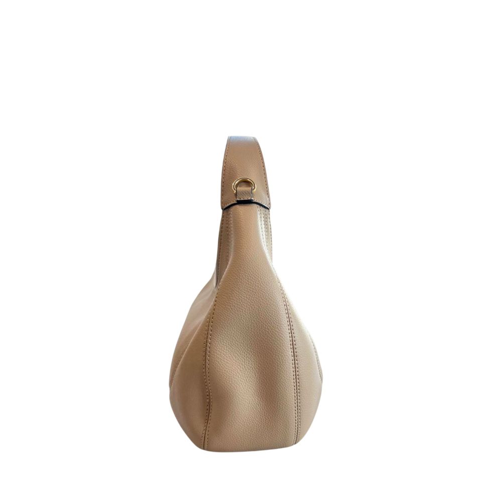 Beige PU Women Shoulder Bag