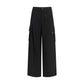Black Cotton Cargo Pants