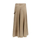 Beige Denim Skirt