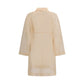 Multicolor Silk Trench Coat