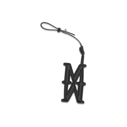 Black Calf Leather Bos Taurus Keychain