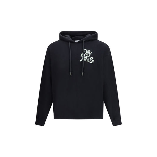 Black Cotton Sweatshirt
