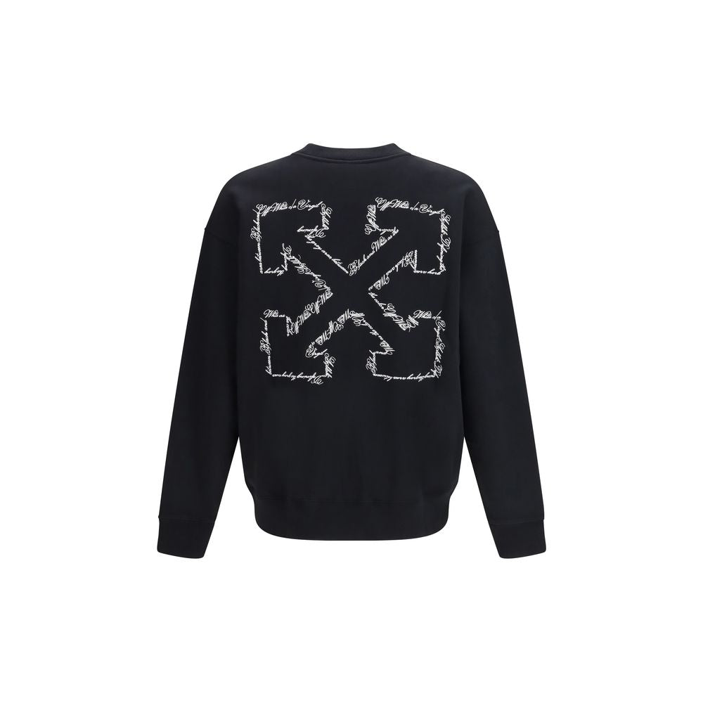 Black Cotton Sweatshirt