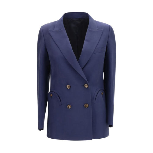 Blue Linen Blazer