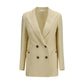 Beige Linen Blazer