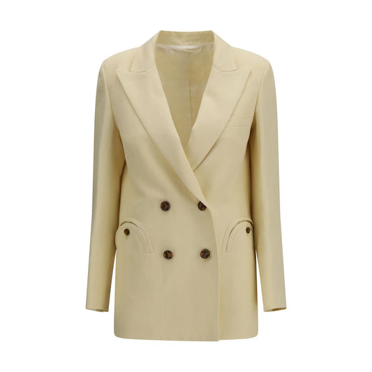 Beige Linen Blazer
