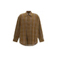 Brown Cotton Pattern Shirt