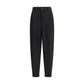 Black Wool Casual Pants
