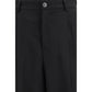 Black Wool Casual Pants