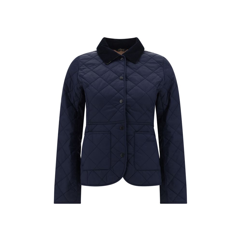 Blue Polyamide Full-Length Jacket
