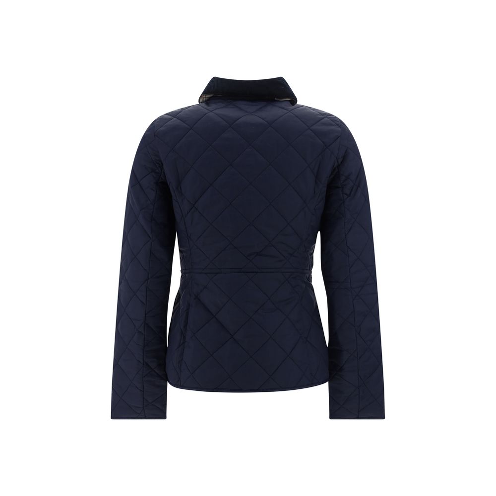 Blue Polyamide Full-Length Jacket