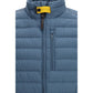 Blue Polyester Sleveless Jacket