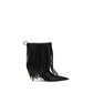 Black Calf Leather Bos Taurus Ankle Boots