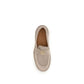Beige Calf Leather Bos Taurus Slip-On Loafers