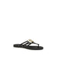 Black Rubber Strap-On Sandals