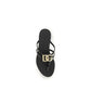 Black Rubber Strap-On Sandals