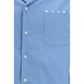 Blue Cotton Shortsleeve Shirt