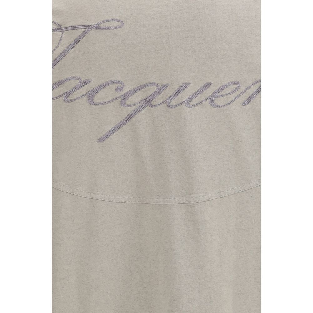 Gray Cotton Long Sleeve T-Shirt