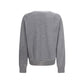 Gray Merino Wool Cardigan