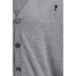 Gray Merino Wool Cardigan