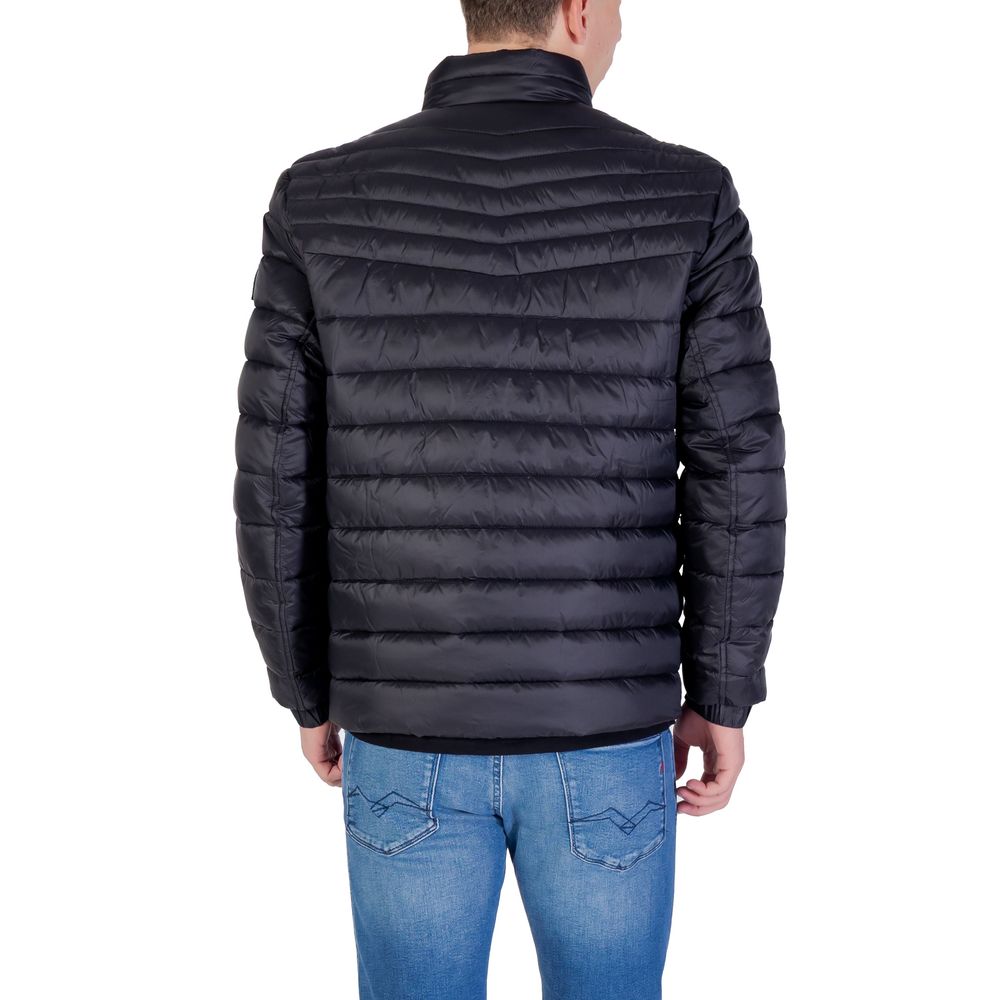 Black Recycled Polyester Coat