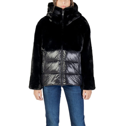 Black Polyester Coat
