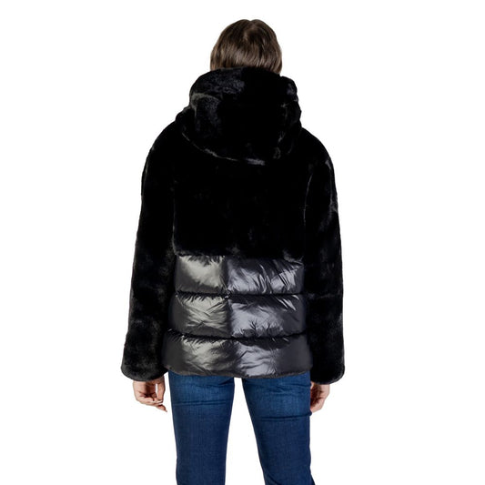 Black Polyester Coat