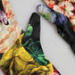 Multicolor Floral Print Elbow Length Women Gloves