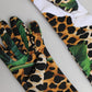 Multicolor Floral Leopard Elbow Length Women Gloves