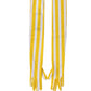 Yellow White Stripes Nylon Elbow Length Women Gloves