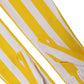 Yellow White Stripes Nylon Elbow Length Women Gloves