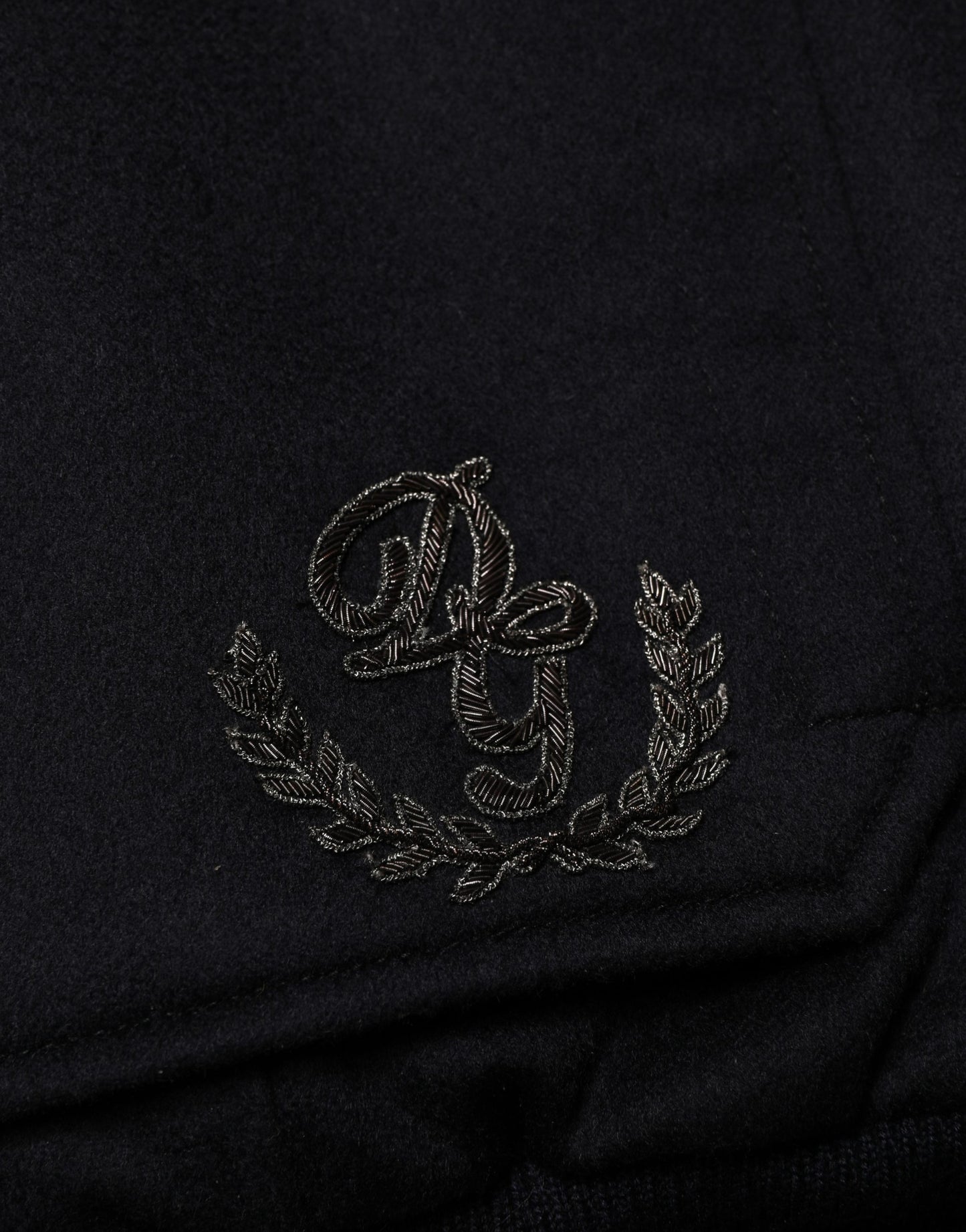 Black Cashmere Knitted Button Down Jacket