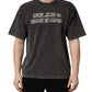 Gray Logo Embellished Men Crew Neck T-shirt