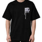 Black Logo Embroidered Men Crew Neck T-shirt